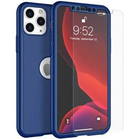 Husa 360 pentru iPhone 11 Pro - Bleumarin