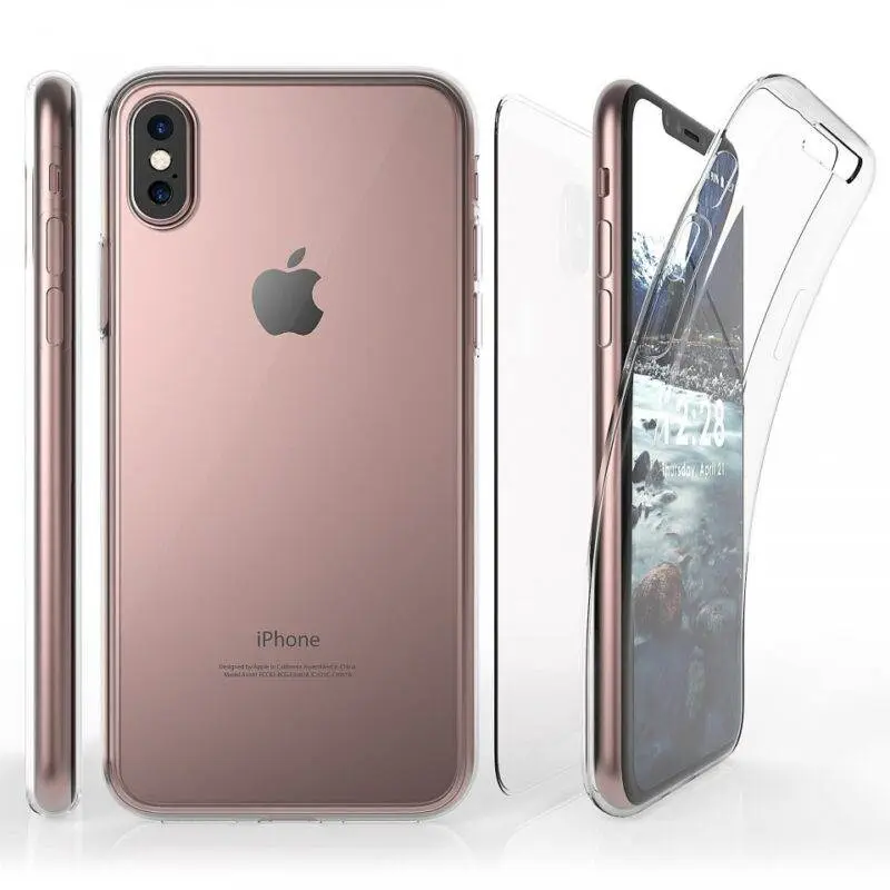 Husa silicon 360 fata + spate pentru iPhone X