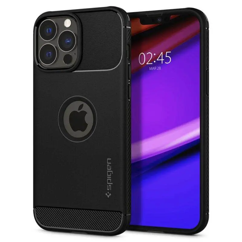 Spigen - Rugged Armor - iPhone 13 Pro Max - Black