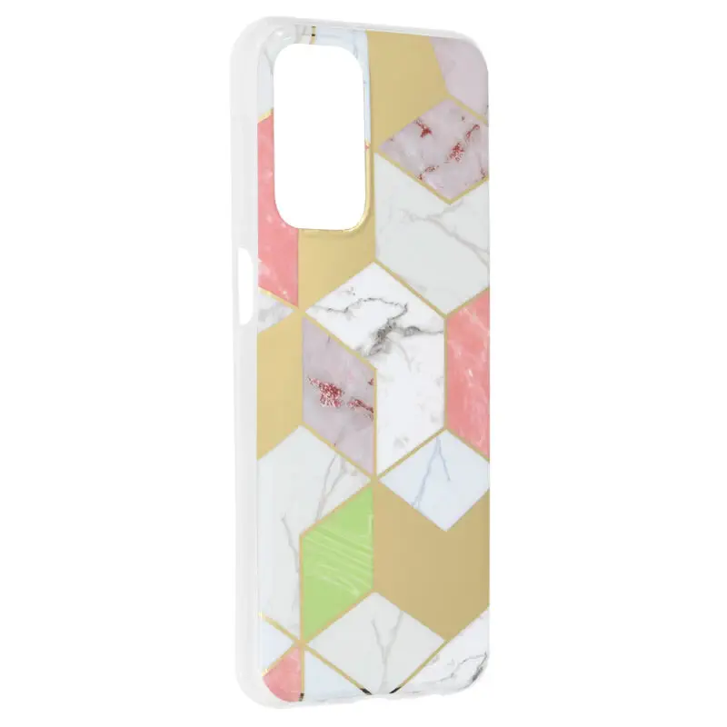 Techsuit - Marble Series - Samsung Galaxy A23 4G / A23 5G - Purple Hex - imagine 3